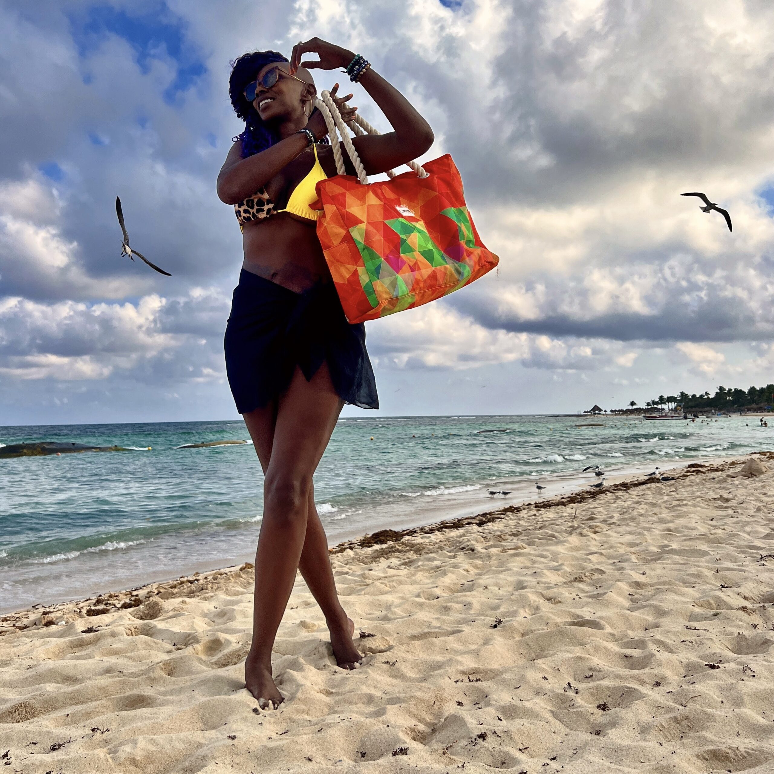 Riviera Maya Resort Tour Shylero Beach Bag Worn By Tenaj