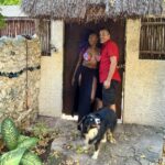 Tulum Mexico House Tour Couple In Front Their Palapa