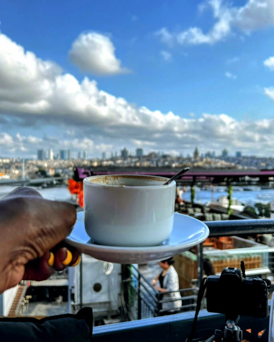 Rooftop Coffee Cup For A Turkish Breakfast