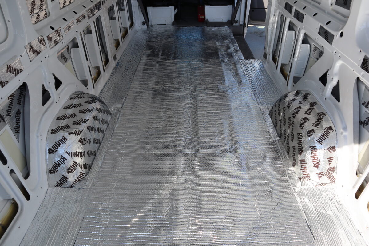 Sprinter van sound deadening project
